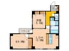 コモド御所南 1LDK+Sの間取り
