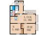 コモド御所南 1LDK+Sの間取り