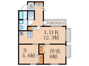 間取図 コモド御所南