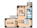 コモド御所南の間取図
