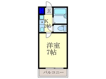 間取図 ロイヤルコーポ紫野Ⅰ