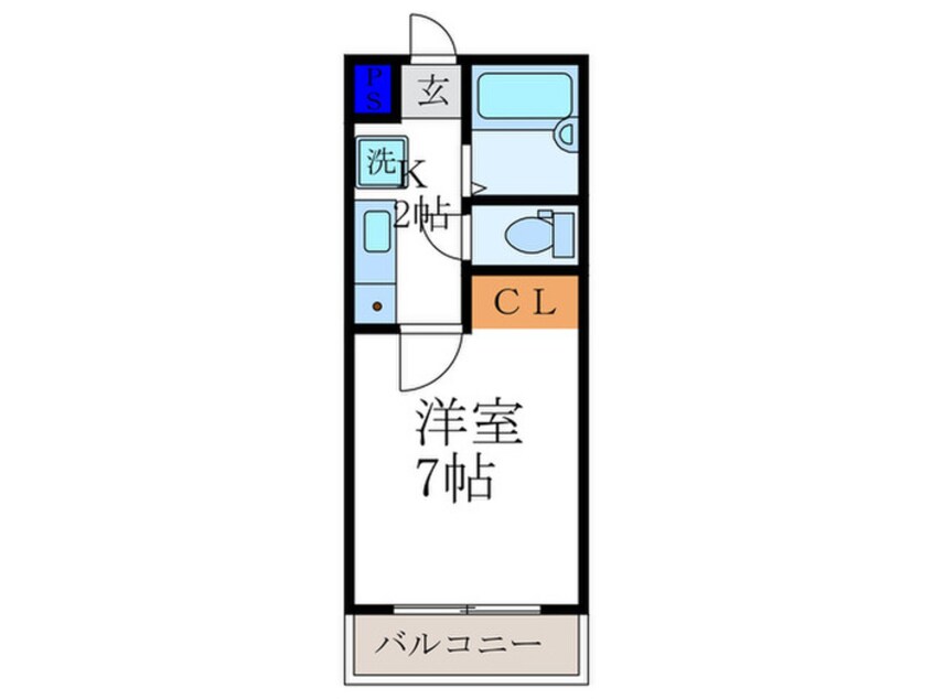 間取図 ロイヤルコーポ紫野Ⅰ