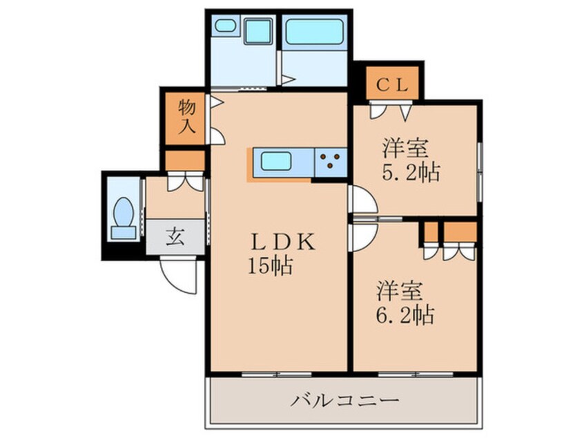 間取図 Ｇｒａｎｄ　Ｆｏｒｅｓｔａ　Ｎ
