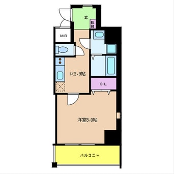 間取図 ﾏｰﾌﾞﾙｺｰﾄ新町