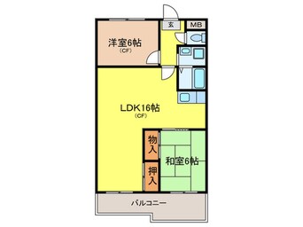 間取図 メゾン東豊中