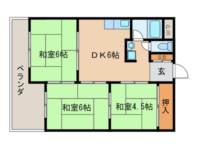 間取図 第２ロイヤルハイツ和田