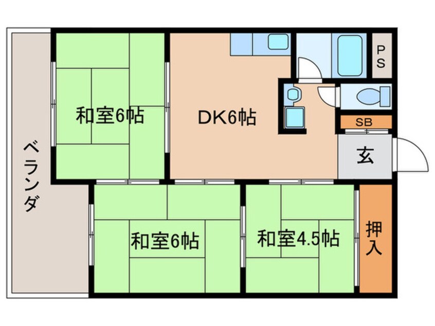 間取図 第２ロイヤルハイツ和田