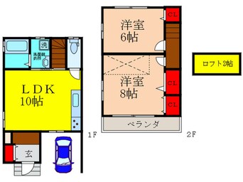 間取図 パ－クサイドＡ