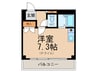 御影石ハイツ 1Rの間取り