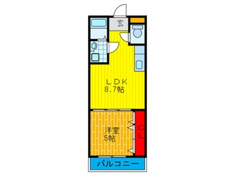 間取図 グランシ－ル南寺方