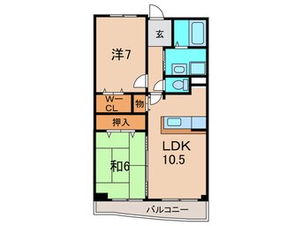 間取図 アップルロ－ド