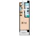 SANKO CENTRE URBAN 1Kの間取り
