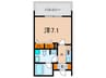 SANKO CENTRE URBAN 1Kの間取り