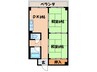 芦屋マンション 2DKの間取り
