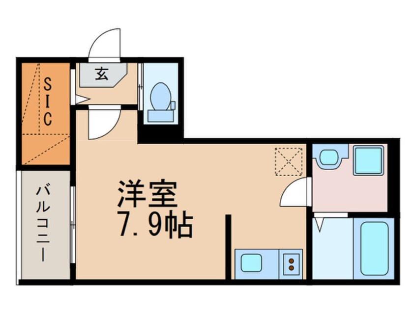 間取図 ﾊｰﾓﾆｰﾃﾗｽ歌島Ⅳ