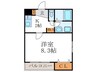 Brillante東野 1Kの間取り