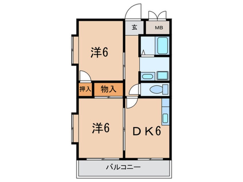 間取図 ブルネン夙川