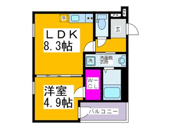 間取図 フジパレスsun eight 1