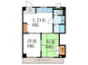 プランド－ル御所ノ内 2LDKの間取り