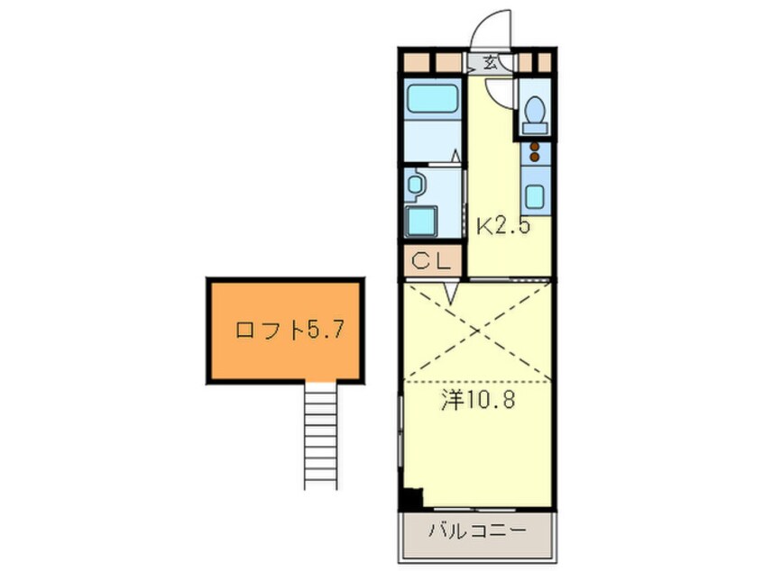 間取図 サンローレル和坂