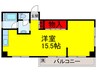 マンション本多 1Rの間取り