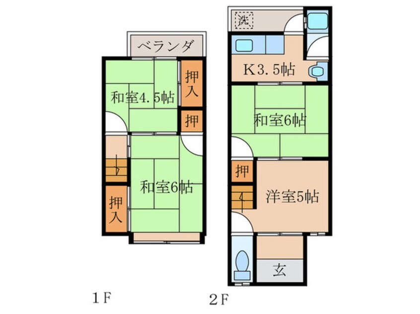 間取図 久世里ノ西194-16貸家