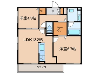 間取図 セジュール狛田