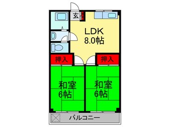 間取図 村岡グリ－ンマンション