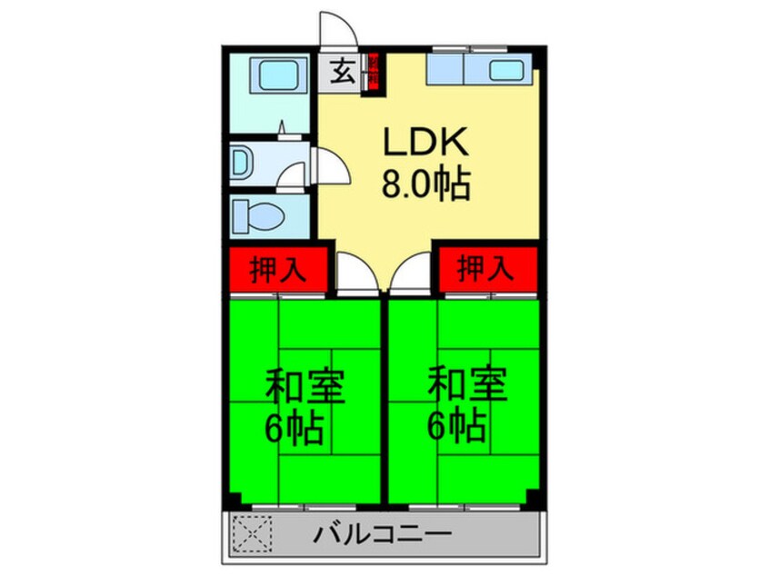 間取図 村岡グリ－ンマンション