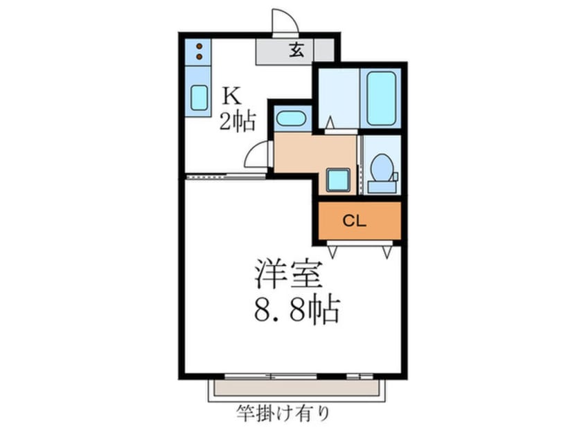 間取図 ＣＲＥＡ宝ヶ池