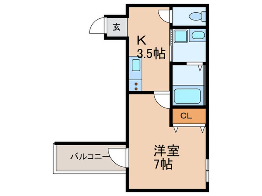 間取図 フジパレス平野郷Ⅴ番館