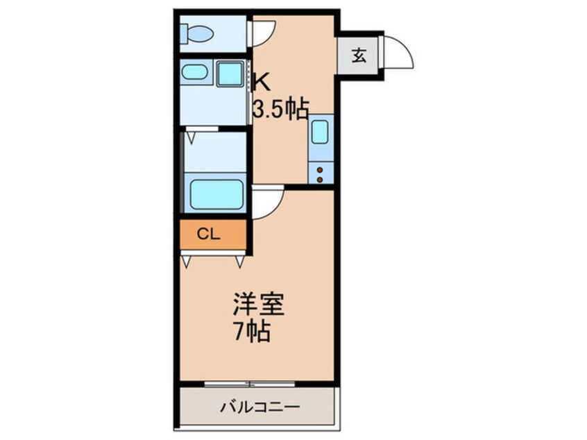 間取図 フジパレス平野郷Ⅴ番館