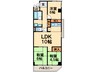 日商岩井丸太町高陽院ﾊｲﾂ(607) 3LDKの間取り