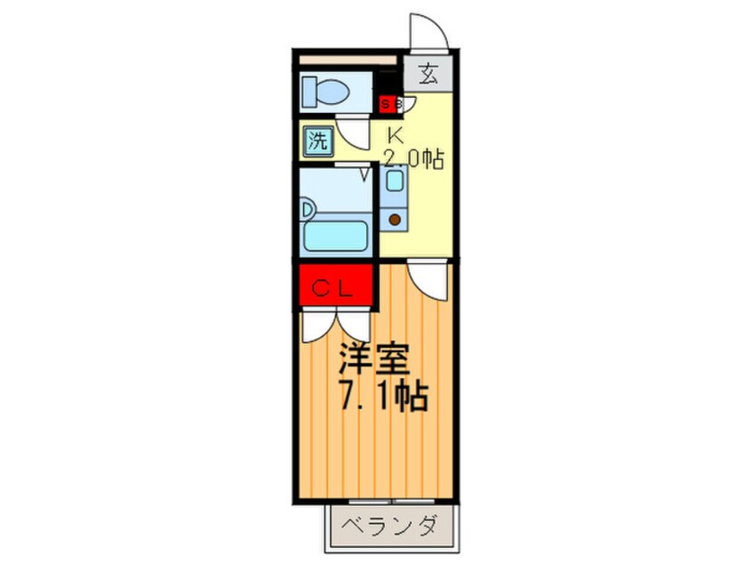 間取図 プレジ－ルエスパ－ス