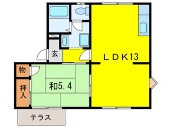 間取図 谷口町ハイツＢ