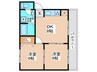 フェアモント 2DKの間取り
