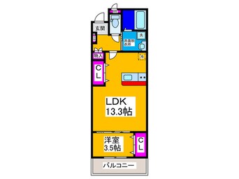 間取図 REGIES中百舌鳥