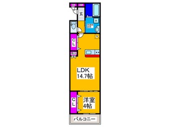 間取図 REGIES中百舌鳥