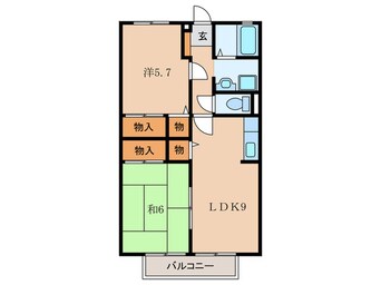 間取図 サンガーデン　A棟