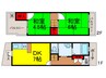 小林貸家 2DKの間取り