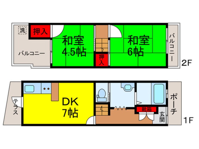 間取図 小林貸家