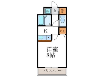 間取図 アパートメント宝ヶ池