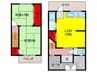 桜5丁目テラスハウス 2LDKの間取り