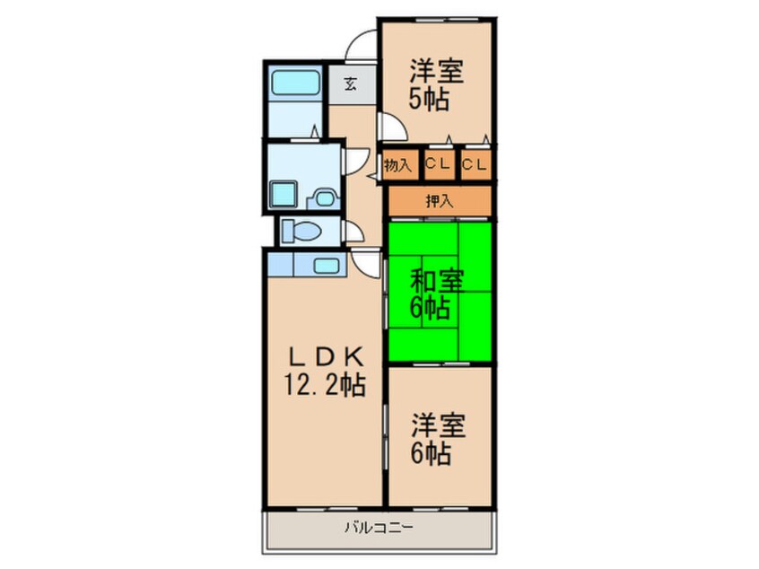 間取図 センタ－ヴィレッジ