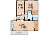 シャイニング参番館 2LDKの間取り