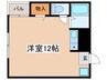 サンシャインフジイデラ 1Rの間取り