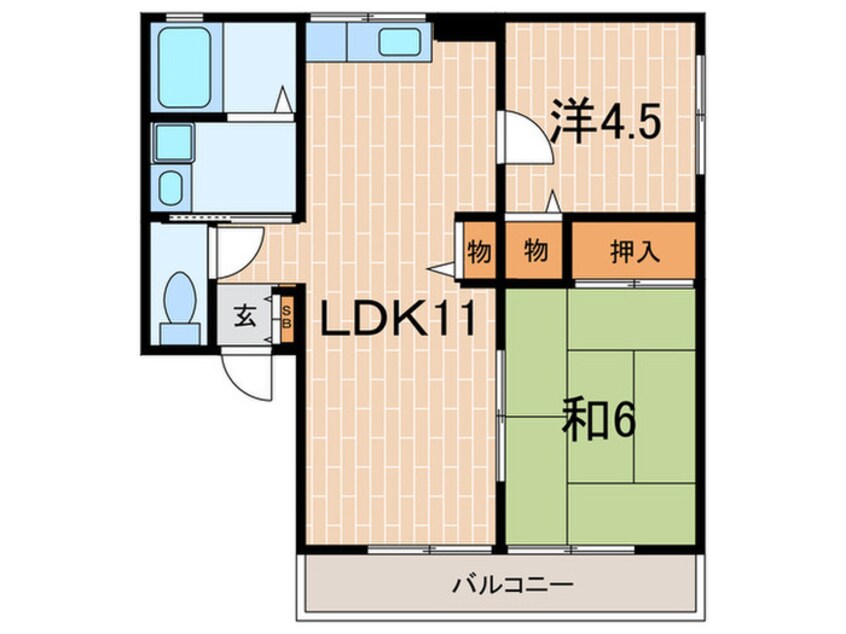 間取図 プリマベーラ芦屋