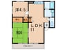 プリマベーラ芦屋 2LDKの間取り