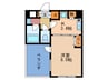 SK扇町公園 1Kの間取り