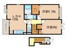 ラティエ・ドミールⅢ 2LDKの間取り
